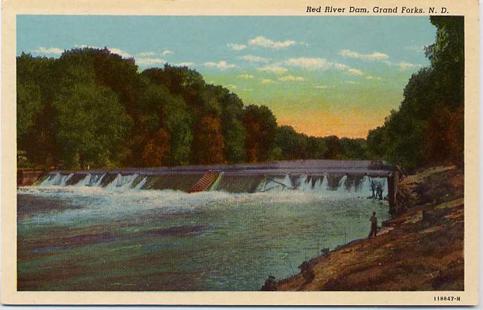 Playle's: The Red River Dam, Grand Forks, North Dakota - 1928 - Store ...