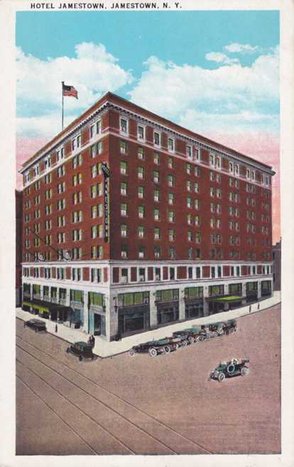 Playle's: The Hotel Jamestown - Jamestown, New York - White Border ...